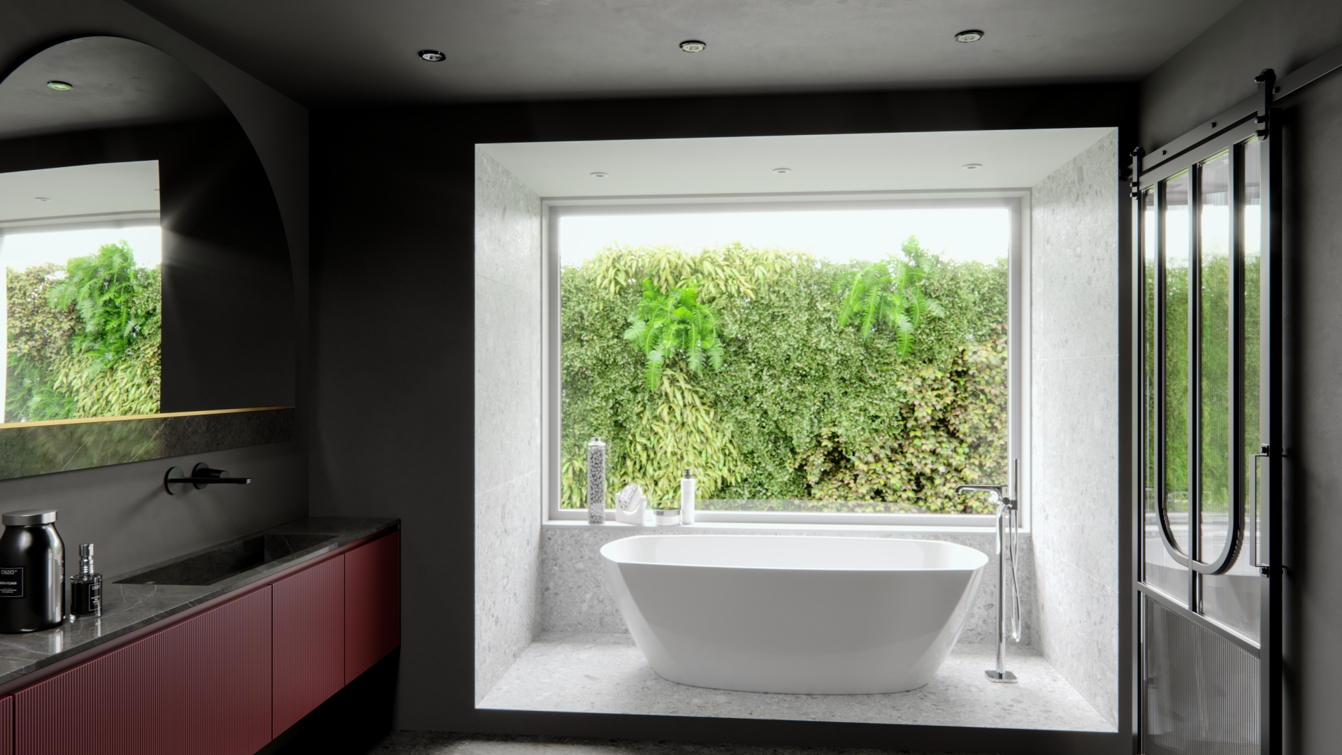 Bathroom ceiling lighting